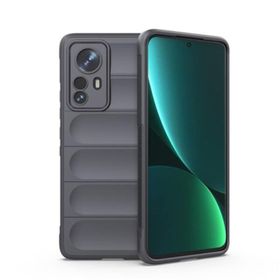 Microcase Xiaomi Mi 12 Miami Serisi Silikon Koyu Gri Kılıf
