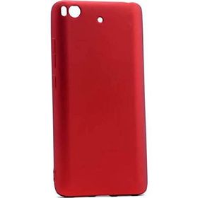 Microcase Xiaomi Mi 5S Premium Mat Silikon Tempered Cam + Kırmızı Kılıf