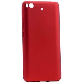 Microcase Xiaomi Mi 5S Premium Mat Silikon Tempered Cam + Kırmızı Kılıf