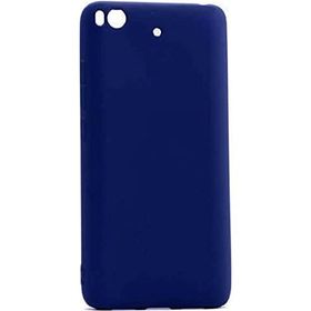 Microcase Xiaomi Mi 5S Premium Mat Silikon Tempered Cam + Lacivert Kılıf