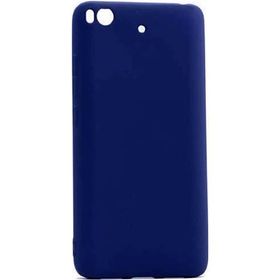 Microcase Xiaomi Mi 5S Premium Mat Silikon Tempered Cam + Lacivert Kılıf
