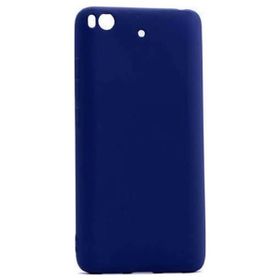 Microcase Xiaomi Mi 5S Premium Mat Silikon Tempered Cam + Lacivert Kılıf
