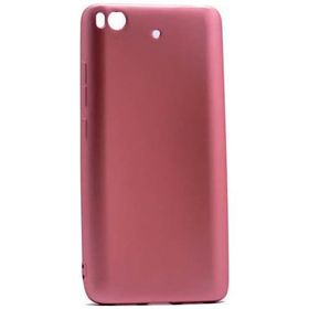 Microcase Xiaomi Mi 5S Premium Mat Silikon Tempered Cam + Pembe Kılıf