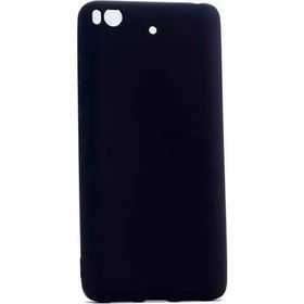 Microcase Xiaomi Mi 5S Premium Mat Silikon Tempered Cam + Siyah Kılıf