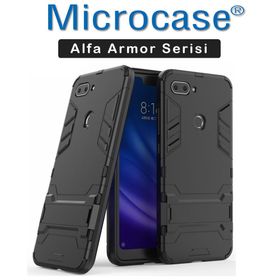 Microcase Xiaomi Mi 8 Alfa Serisi Armor Standlı Perfect Protect Koruma Kılıf