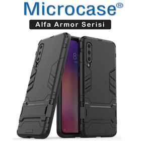 Microcase Xiaomi Mi 9 Alfa Serisi Armor Standlı Koruma Kılıf