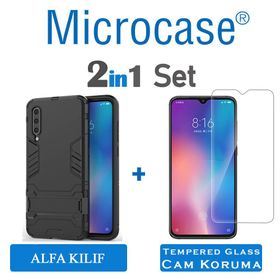 Microcase Xiaomi Mi 9 Alfa Serisi Armor Standlı Koruma Kılıf