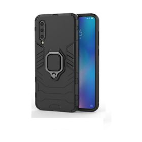 Microcase Xiaomi Mi 9 Batman Serisi Yüzük Standlı Armor Kılıf