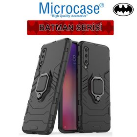 Microcase Xiaomi Mi 9 Batman Serisi Yüzük Standlı Armor Kılıf