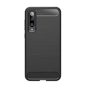 Microcase Xiaomi Mi 9 Brushed Carbon Fiber Silikon Kılıf