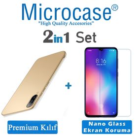 Microcase Xiaomi Mi 9 Premium Matte Gold Silikon Kılıf