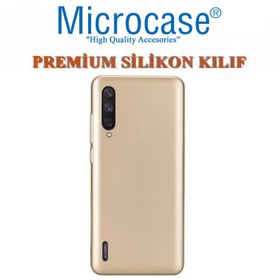 Microcase Xiaomi Mi 9 Premium Matte Gold Silikon Kılıf