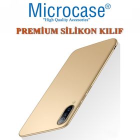 Microcase Xiaomi Mi 9 Premium Matte Gold Silikon Kılıf