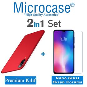 Microcase Xiaomi Mi 9 Premium Matte Kırmızı Silikon Kılıf