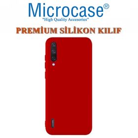 Microcase Xiaomi Mi 9 Premium Matte Kırmızı Silikon Kılıf