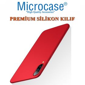 Microcase Xiaomi Mi 9 Premium Matte Kırmızı Silikon Kılıf