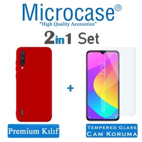 Microcase Xiaomi Mi 9 Premium Matte Kırmızı Silikon Kılıf