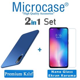Microcase Xiaomi Mi 9 Premium Matte Lacivert Silikon Kılıf