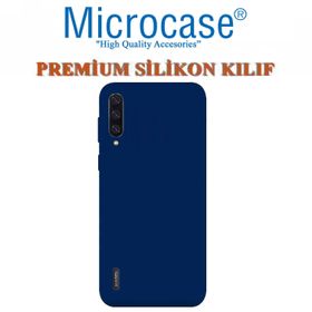 Microcase Xiaomi Mi 9 Premium Matte Lacivert Silikon Kılıf
