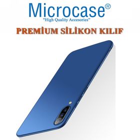 Microcase Xiaomi Mi 9 Premium Matte Lacivert Silikon Kılıf