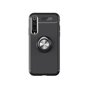 Microcase Xiaomi Mi 9 SE Focus Serisi Yüzük Standlı Siyah Silikon Kılıf