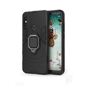 Microcase Xiaomi Mi A2 Lite Redmi 6 Pro Batman Serisi Yüzük Standlı Armor Kılıf