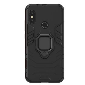Microcase Xiaomi Mi A2 Lite Redmi 6 Pro Batman Serisi Yüzük Standlı Armor Kılıf