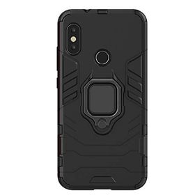 Microcase Xiaomi Mi A2 Lite Redmi 6 Pro Batman Serisi Yüzük Standlı Armor Kılıf