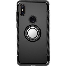 Microcase Xiaomi Mi Mix 2S Yüzük Standlı Armor Silikon Kılıf