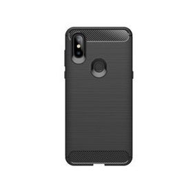Microcase Xiaomi Mi Mix 3 Brushed Carbon Fiber Silikon TPU Siyah Kılıf