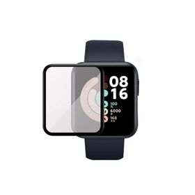 Microcase Xiaomi Mi Watch Lite Tam Kaplayan 3d Pet Film Siyah Kavisli Ekran Koruyucu