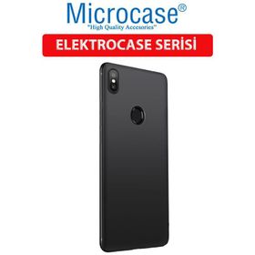Microcase Xiaomi Redmi 6 Elektrocase Serisi Silikon TPU Siyah Kılıf