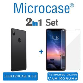 Microcase Xiaomi Redmi 6 Elektrocase Serisi Silikon TPU Siyah Kılıf