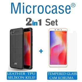 Microcase Xiaomi Redmi 6A Leather Tpu Silikon Kılıf