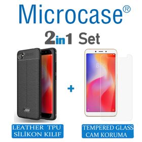 Microcase Xiaomi Redmi 6A Leather Tpu Silikon Kılıf