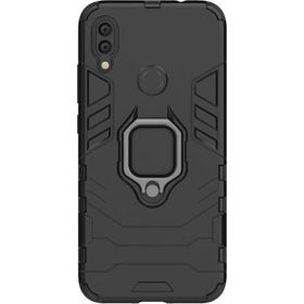 Microcase Xiaomi Redmi 7 Batman Serisi Yüzük Standlı Armor Siyah Kılıf