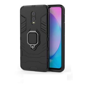 Microcase Xiaomi Redmi 7 Batman Serisi Yüzük Standlı Armor Siyah Kılıf