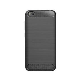 Microcase Xiaomi Redmi Go Brushed Carbon Fiber TPU Siyah Silikon Kılıf