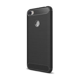 Microcase Xiaomi Redmi Note 5A Prime Brushed Carbon Fiber Silikon Tempered Cam + Kılıf