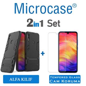 Microcase Xiaomi Redmi Note 7 Alfa Serisi Armor Standlı Koruma Kılıf