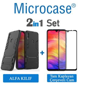 Microcase Xiaomi Redmi Note 7 Alfa Serisi Armor Standlı Koruma Kılıf
