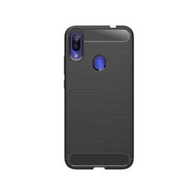 Microcase Xiaomi Redmi Note 7 Brushed Carbon Fiber Silikon TPU Siyah Kılıf