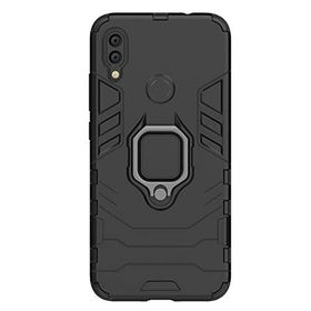 Microcase Xiaomi Redmi Note 7 Pro Batman Serisi Yüzük Standlı Armor Siyah Kılıf