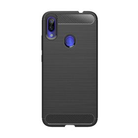Microcase Xiaomi Redmi Note 7S Brushed Carbon Fiber TPU Siyah Silikon Kılıf