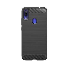 Microcase Xiaomi Redmi Note 7S Brushed Carbon Fiber TPU Siyah Silikon Kılıf