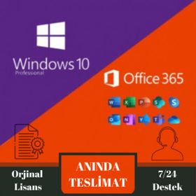 Microsoft Windows 10 Pro Lisans Anahtarı ve Office 365 Yıl Mail Hesabı