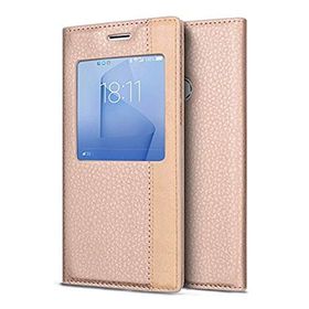 Microsonic 12234 Huawei Honor 8 Altın Gizli Mıknatıslı View Delux Kılıf