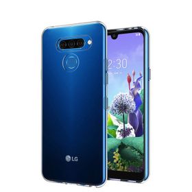Microsonic 21192 LG Q60 Transparent Soft Beyaz Kılıf