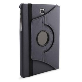 Microsonic 360 Rotating Samsung Galaxy Tab A 8.0'' T350 Siyah Deri Tablet Kılıfı