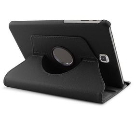 Microsonic 360 Rotating Samsung Galaxy Tab A 8.0'' T350 Siyah Deri Tablet Kılıfı